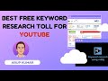 Best FREE keyword research TOOLS in 2021