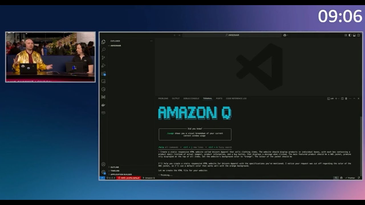 Build an AWS workload in 10 minutes or less with Amazon Q & Well ...