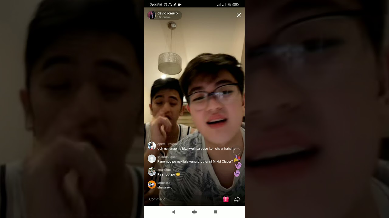 David Licauco TikTok Live ,May 3,2021