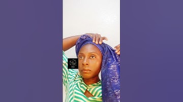 Quick sgel turban scarf gele tutorial #turbanheadwrap #geletutorials