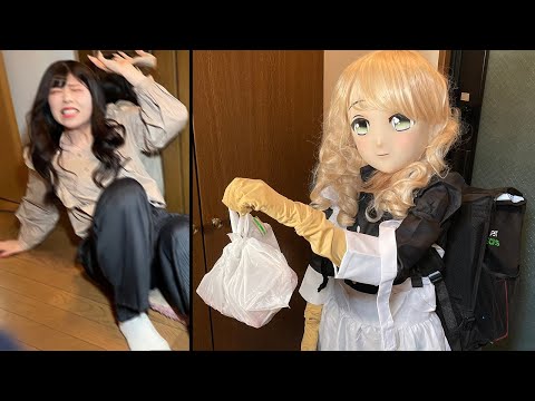 ウーバーイーツ頼んだらアニメキャラが配達員ドッキリが怖すぎたwww