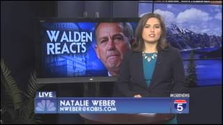 Rep. Greg Walden reacts to House Speaker Boehner\'s resignation