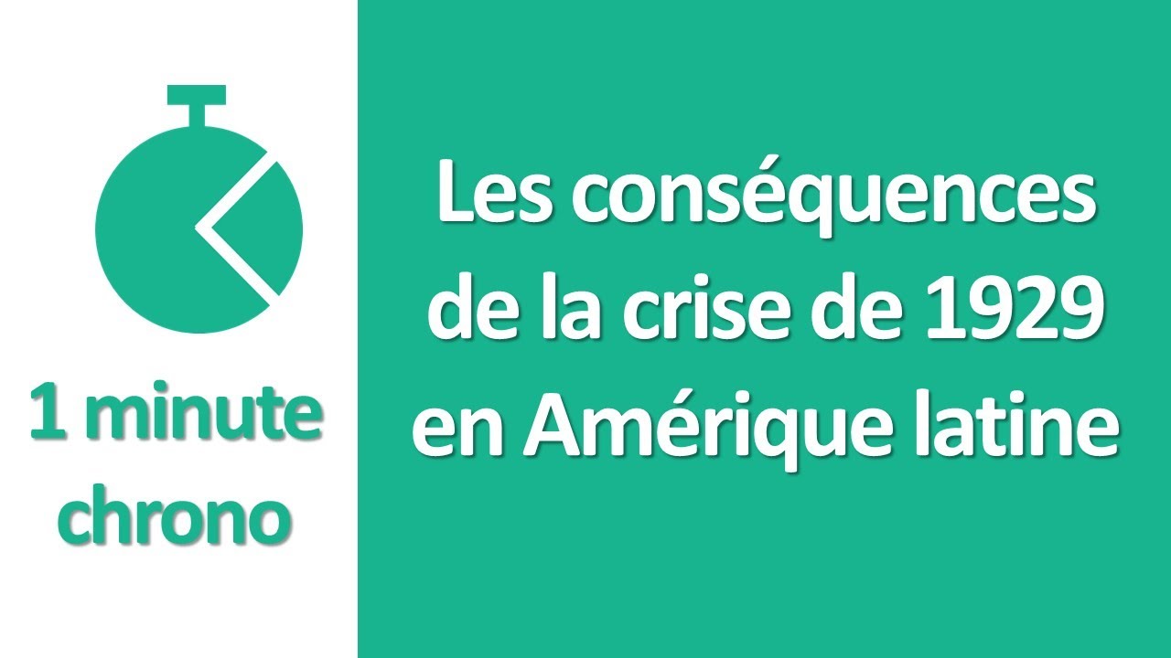 [Terminale Histoire] Les conséquences de la crise de 1929 en Amérique