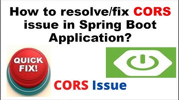 Fix CORS Error in Spring Boot in 10 Minutes!