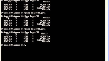 Java Lesson 16 - printf Part 05 - printf Summary