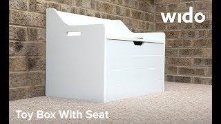 Wido Wooden Toy Box with Seat Product Video (TBOX1)