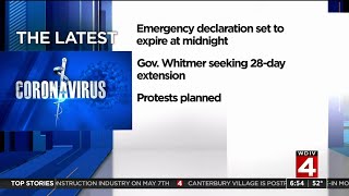 Michigan emergency declaration set to expire today; governor wants 28-day extension