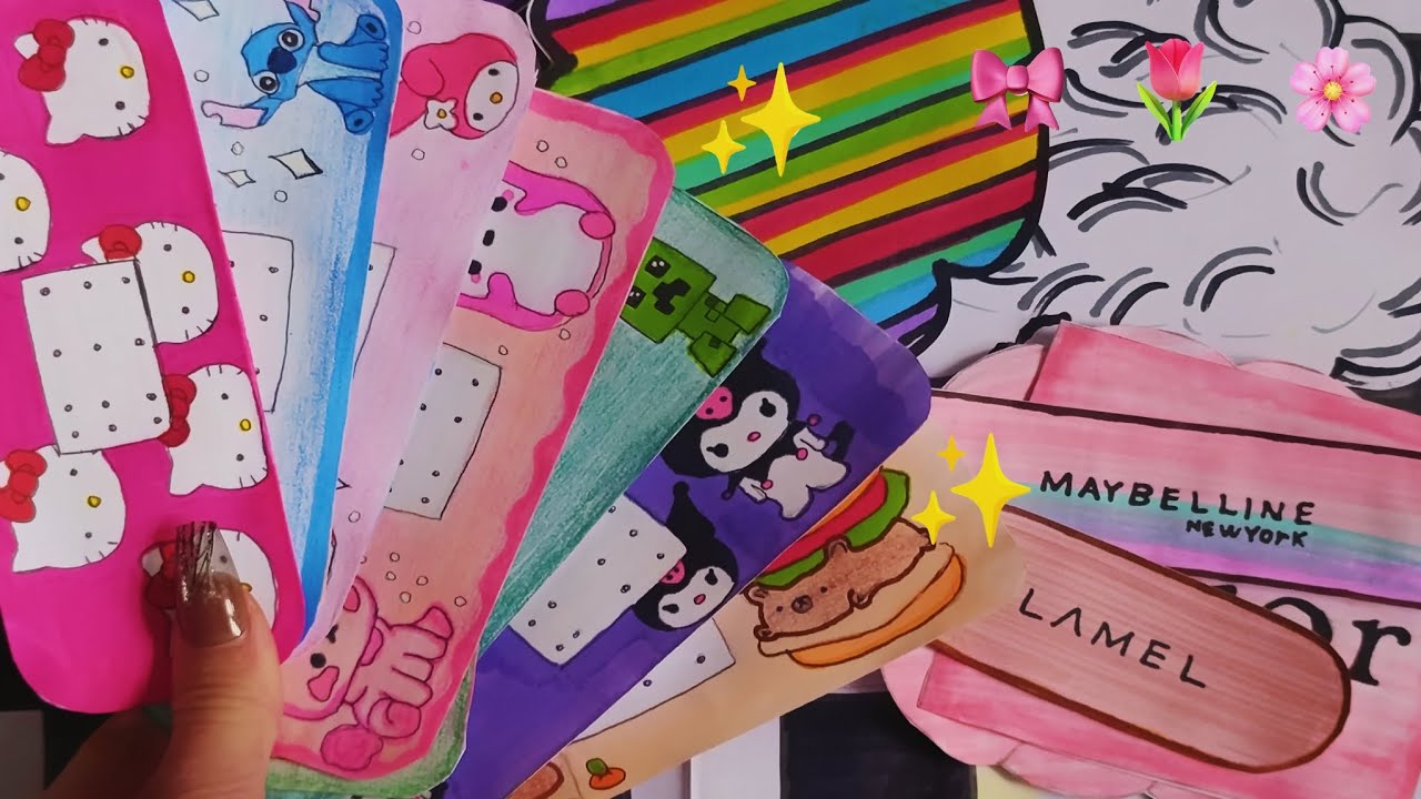 🌈Розпаковка паперових сюрпризів 🌸 нова колекція 😻 пластері 🩷