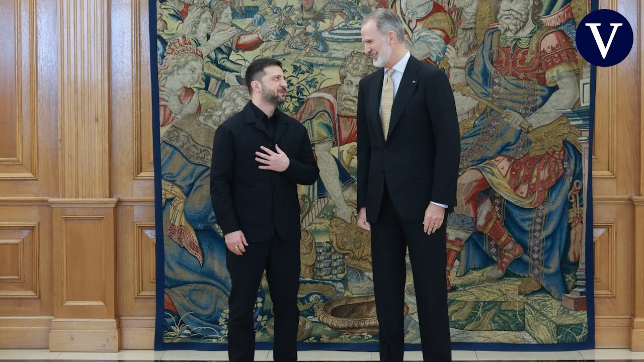 El Rey recibe a Zelenski en la Zarzuela para reiterar el apoyo de ...