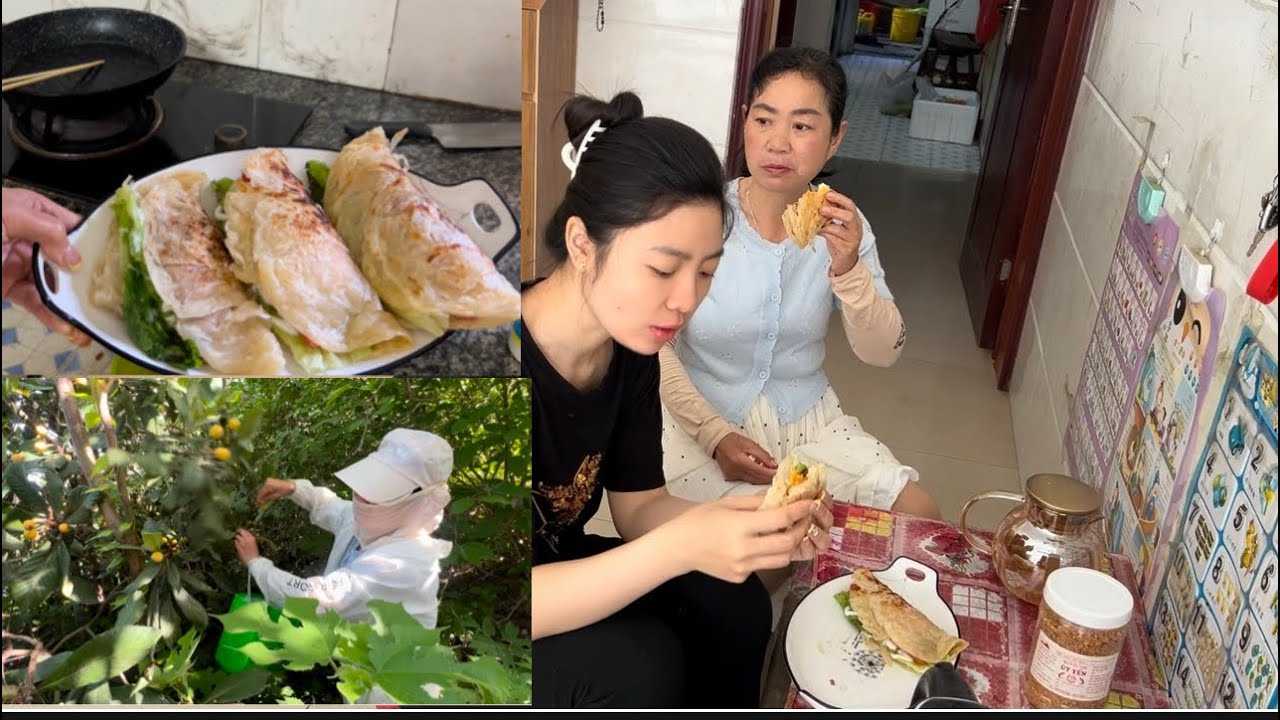Dâu Việt Làm Bánh Ba Mẹ Chồng Trung Khen Ngon , Đi Mót Trái Cây Với Mẹ Chồng