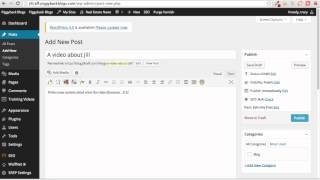 Adding video to your Piggyback Blog