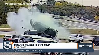 Video shows alleged drunk driver crash into stopped vehicle in Eau Claire
