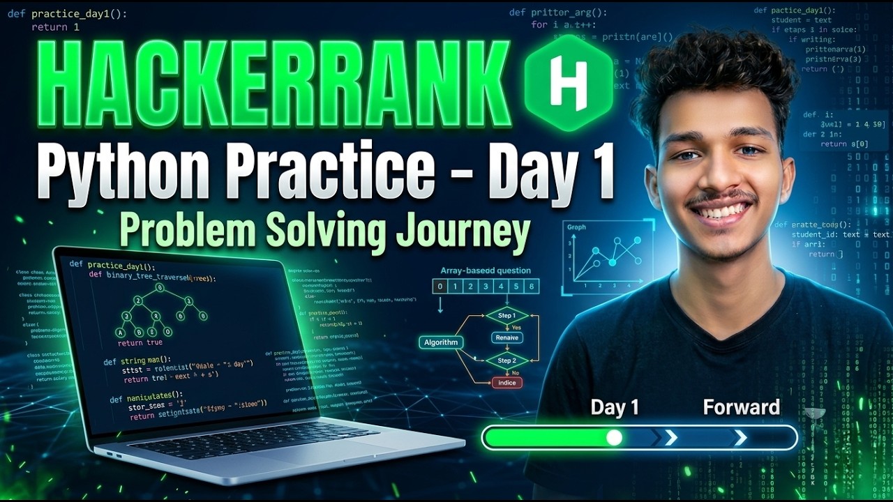HackerRank Python Practice Day 1 - YouTube