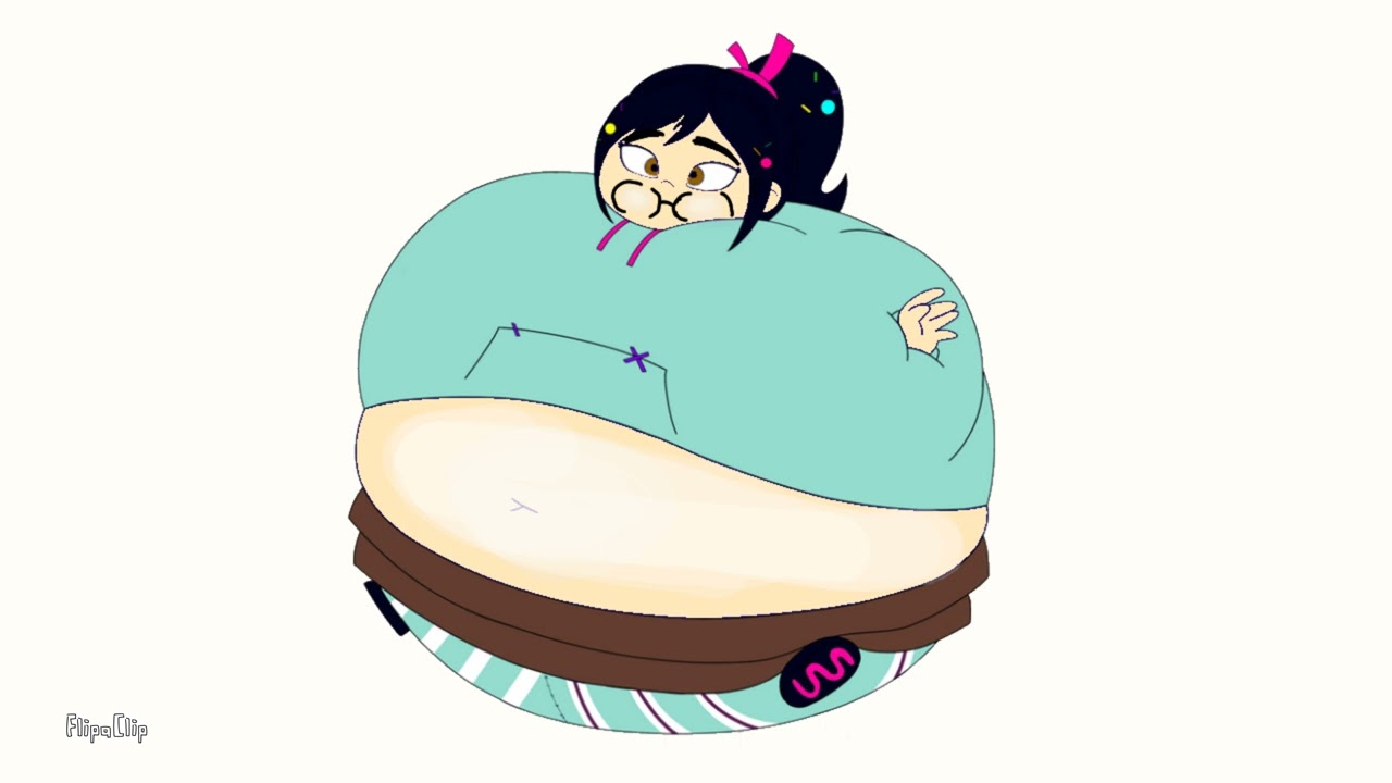 Vanellope von Schweetz (from wreck it ralph) hold & breath air blimp balloon body inflation power