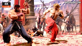 Barefoot Ryu Cloakless Shirtless VS Ken  4K Street Fighter 6 JAP VA