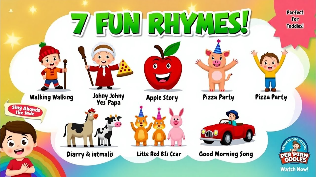 🎶7 Rhymes Viral for Kids | Sing, Dance, Laugh, and Have Fun - YouTube