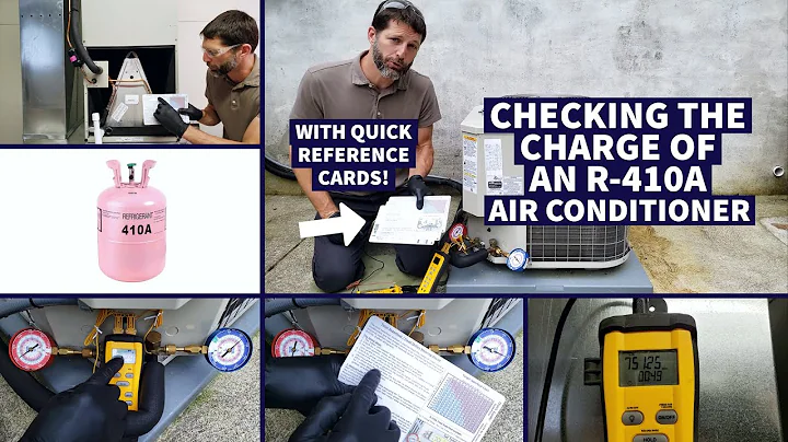 ¡Verifica la carga de tu aire acondicionado R-410A con tarjetas de referencia rápida!