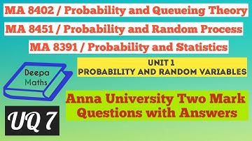 PRP/ PQT/ P&S / Unit 1 / MCQ / Two mark Question with Answers - Part 7