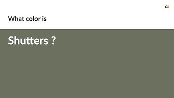 Shutters color #6c705e hex color - Green color - Cool color 6c705e