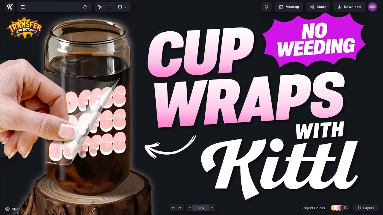 DIY UV DTF Cup Wrap Easy KITTL Tutorial No Weeding!