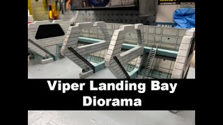 Building 1/72 Galactica Viper Bay Diorama from Cozmic Scale Models