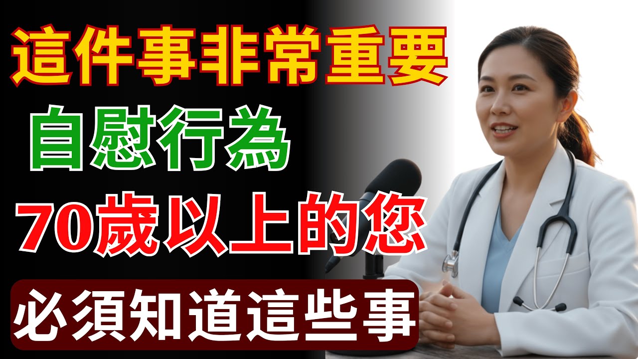 如果您已經70歲以上還會自慰，陳心蕾醫師有些話一定要告訴您 | 陳心蕾 醫師
