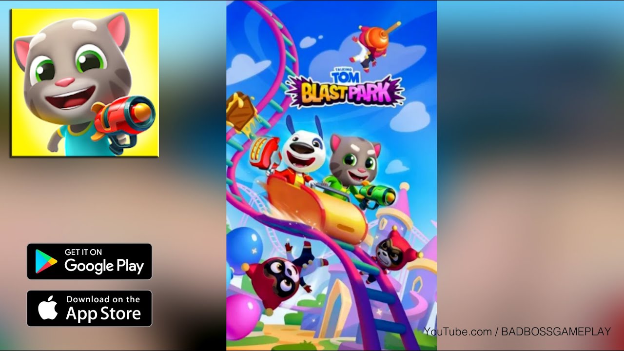 Talking Tom Blast Park - Android / iOS Gameplay HD