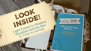 Light Comes to Shadow Mountain Activity Box by Ticket to Learning | Whats Inside?