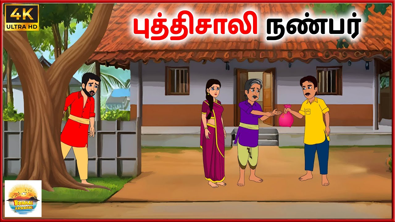 புத்திசாலி நண்பர் - Tamil Stories - Tamil moral stories - Tamil Kathai - Bommai Kathaigal