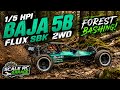 Check out this Iconic HPI Baja 5B Flux 8s forest test drive