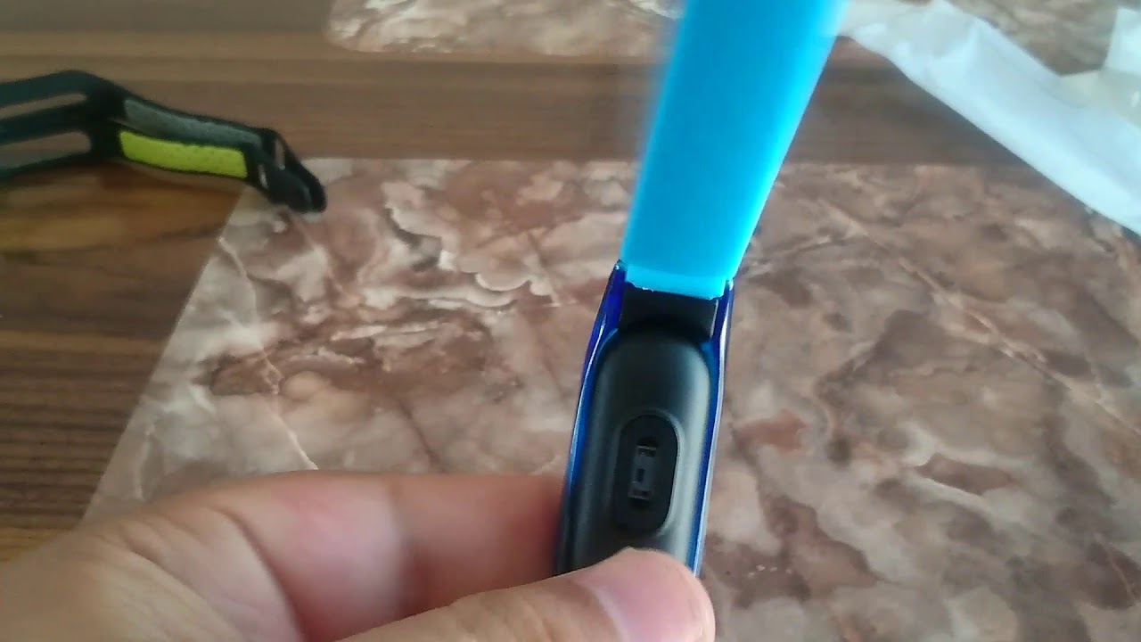 Xiaomi miband 2 replacement Blue transparent