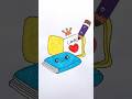 How to draw a book from easy to hard tutorial #shorts