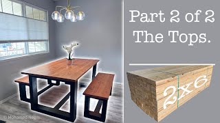 Dining Room Set Build | Part 2: The Tops #diy #woodworking #table