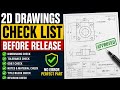 2D Drawings Check List Before Release | ये कर लिया तो Part Perfect Banega.