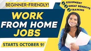 This Beginner Friendly Online Job Starts October 9 Equipment Provided Work From Home Jobs