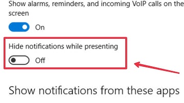 Windows 10 || How To turn off & On Hide Notification While Presenting Settings