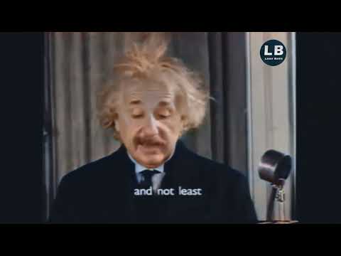 Speech of Albert Einstein [HD COLOR]