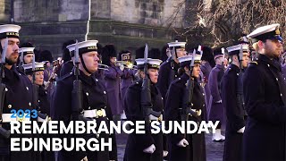 Remembrance Sunday 2023 from Edinburgh
