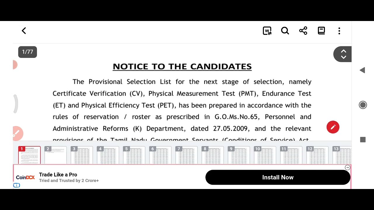 TNUSRB SI Result 2025 | Sub Inspector Merit List பார்க்கும் முழு வழிமுறை!”