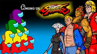 Among Us Vs Street Fighter 6 - Crew Among Us Funny Animation