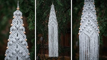 DIY Macrame Christmas Tree Wall Hanging | Elegant Holiday Decor & Handmade Gift Idea