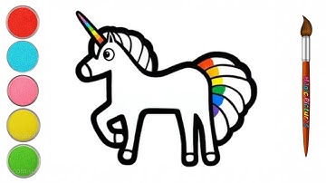 Standing Magic Unicorn | Learn How to Draw Basics With This Video