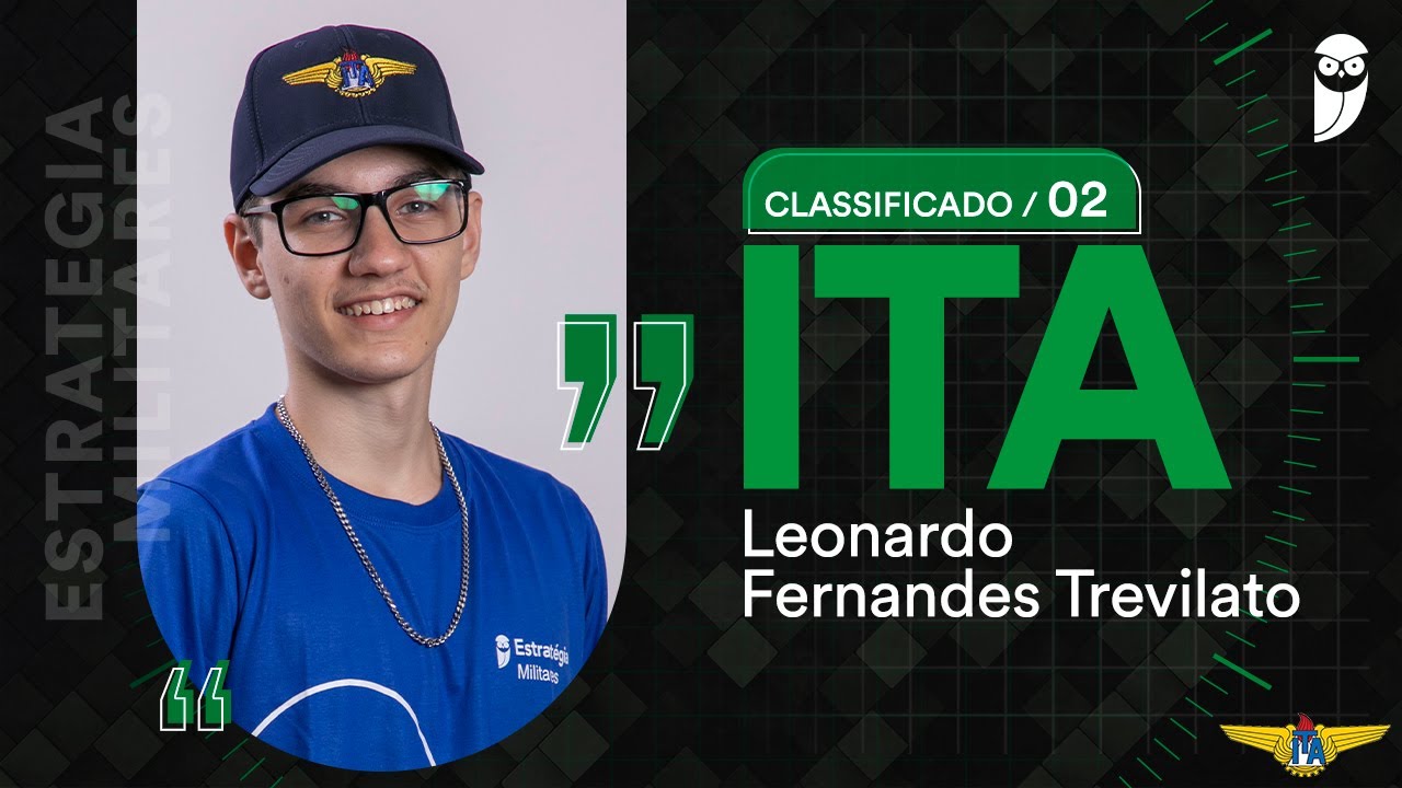ITA 2023: Bate-papo com classificado em 2º lugar, Leonardo Trevilato. Confira!