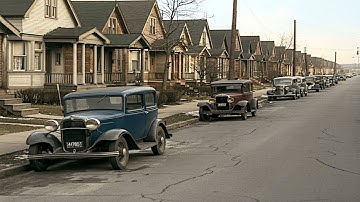 1930s - Chicago, Detroit, Pennsylvania, Ohio, Washington in color [60fps, Remastered] Sound Design