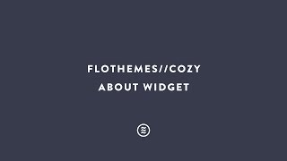 Flothemes :: Cozy - About Widget