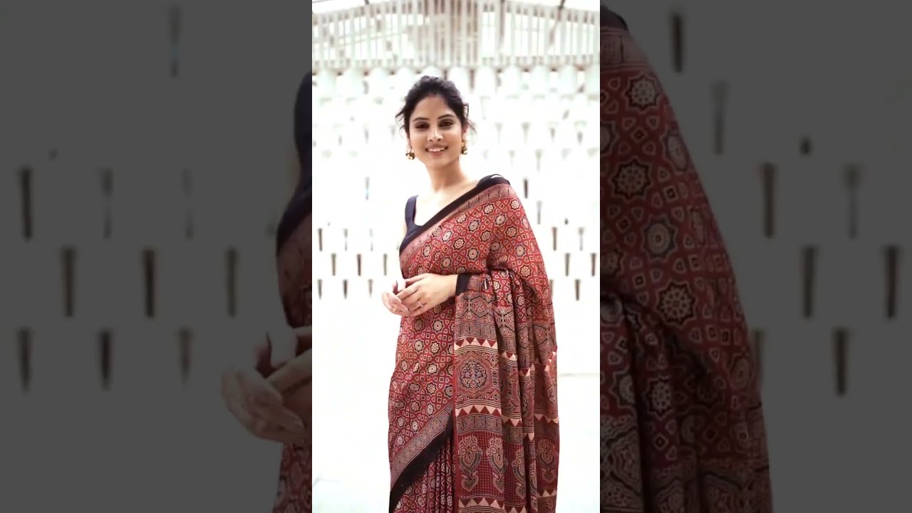 AJRAKH SAREES BY PRASAM CRAFTS! SHOP NOW!