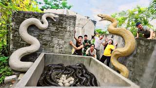 Brave Soldiers Use High-Tech Snake Detector to Locate Giant Python Nest to Rescue Ethnic Girl