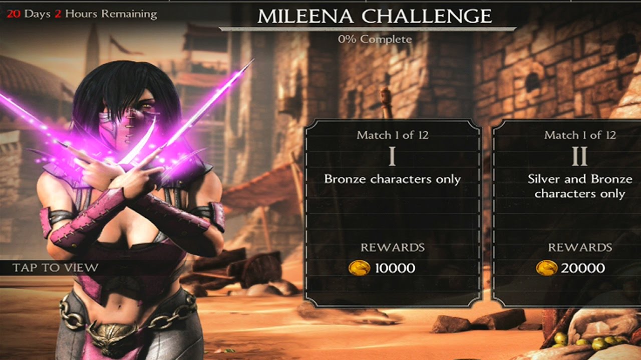 Mortal Kombat X (iOS) - Mileena Challenge - Battle 1