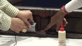 Weld testing Sensitivity setting of probe 70 degree Flange