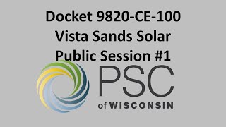 Docket 9820-CE-100 Public Hearing Session #1